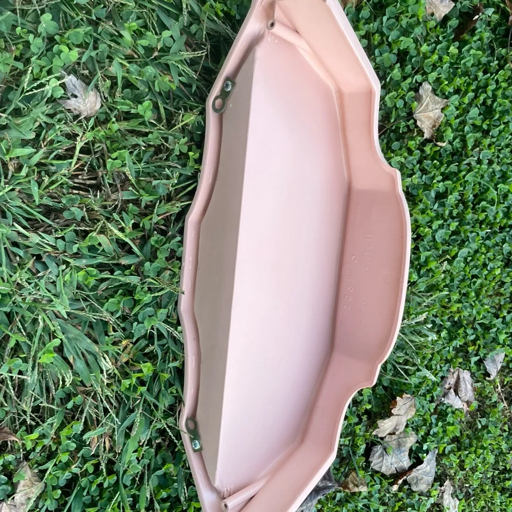Vtg Salmon Pink Tone Syroco Style Wall Display Shelf, Homco Home Interiors